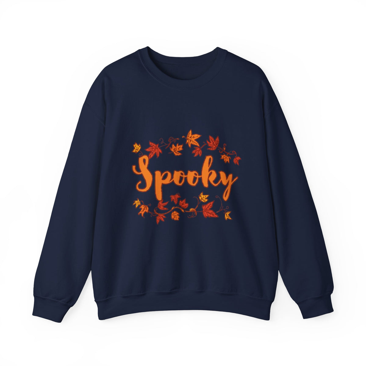 "Spooky" Fall Leaves Sweatshirt — Cozy Autumn Crewneck